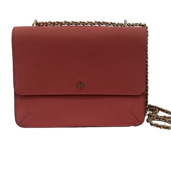 Tory Burch Robinson Convertible Shoulder Bag Crossbody Handbag In Dark Peony - Picture 4 of 11